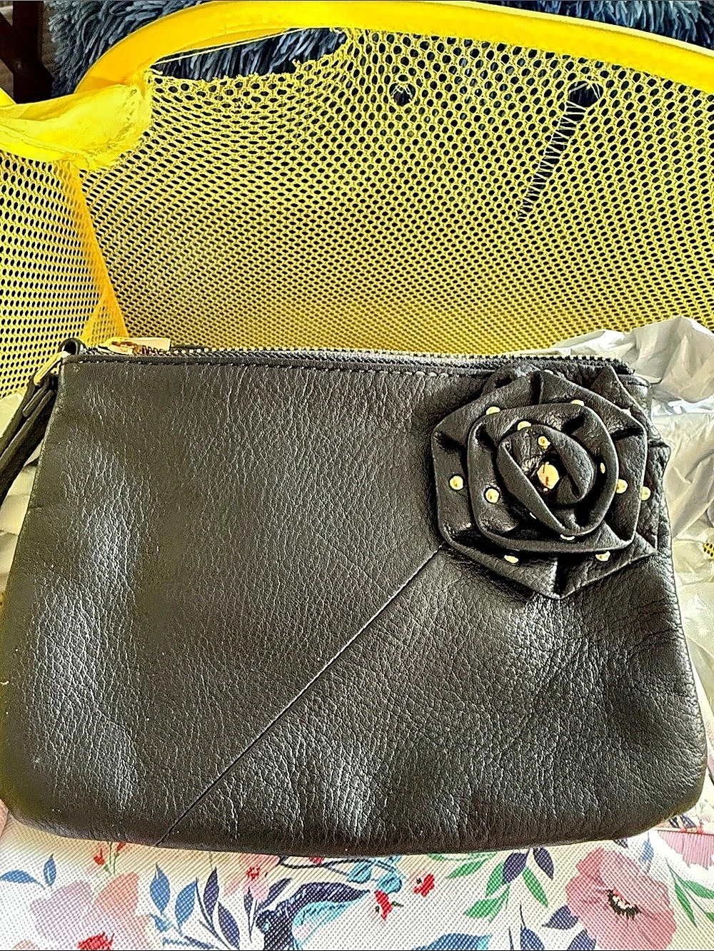 Krown Vintage Black Crossbody Bag Like New